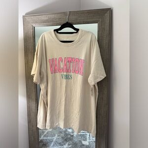 Old Navy Plus Size XXL 'Vacation Vibes' T-Shirt NWT